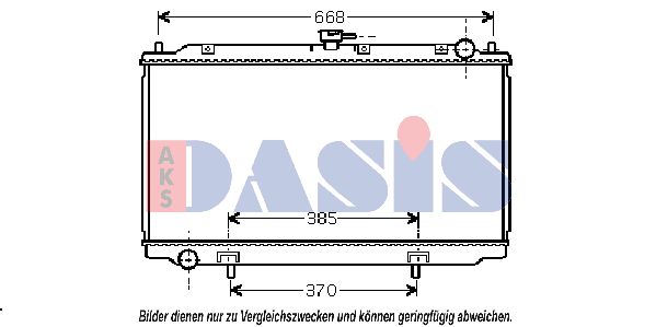 AKS DASIS Радиатор, охлаждение двигателя 070084N